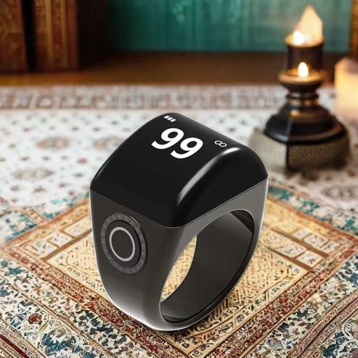 Smart Ring Touch Time Counter (green)