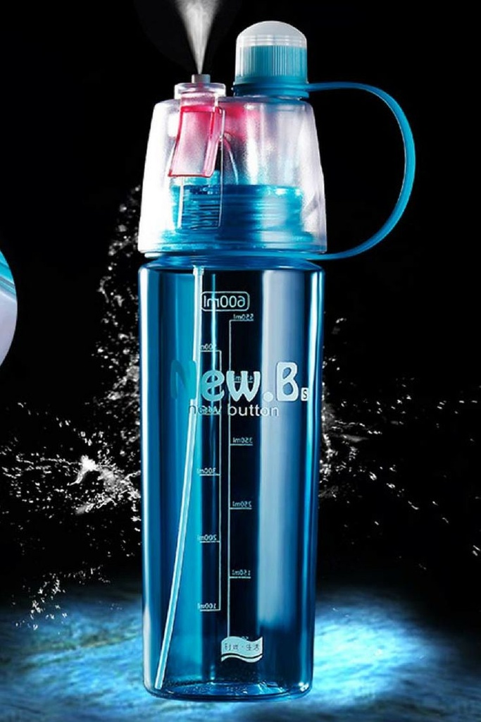 Portable Outdoor Sports Mist Spray Cup (blue)
