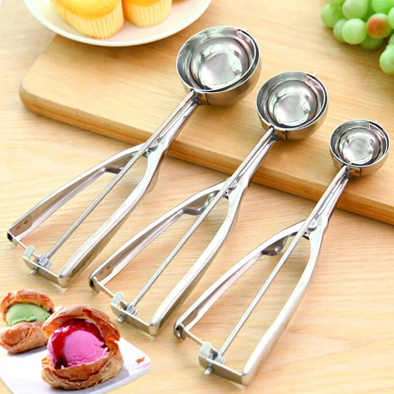 Cuillère à glace en acier inoxydable (3pcs)